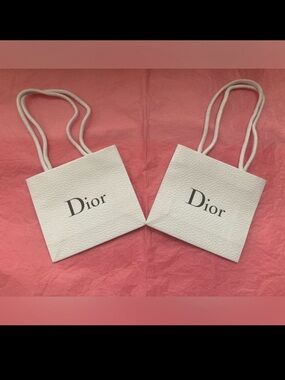 NEW Dior Authentic White Small Gift Tote Bag